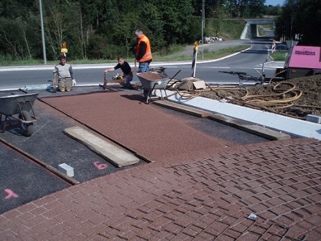 Prägung Gussasphalt